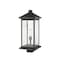 Z-Lite Portland 1 Light Outdoor Post Mount Fixture, Black & Clear Beveled 531PHBXLS-BK - alternate 5